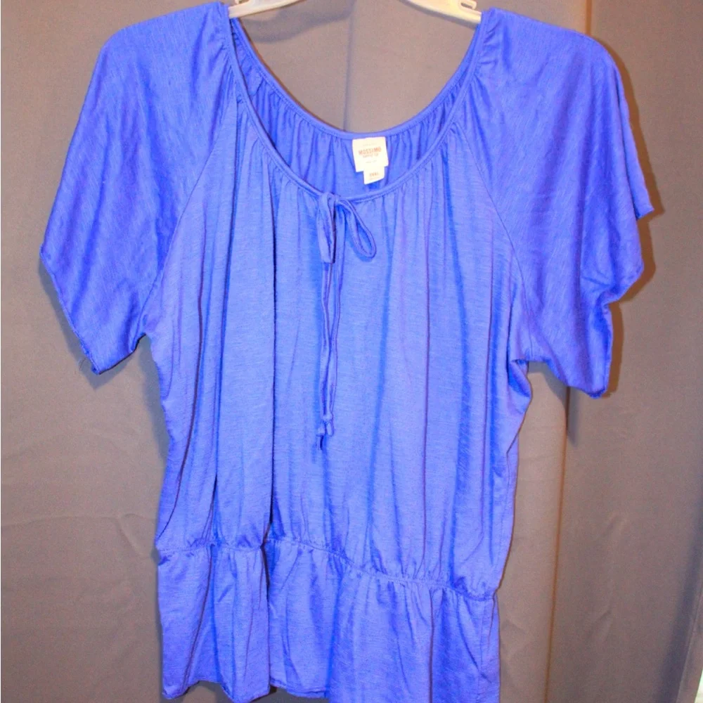 Mossimo Supply Co. Blouse royal blue size XXL - Picture 1 of 8